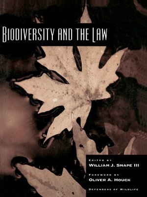 cover image of Biodiversity and the Law